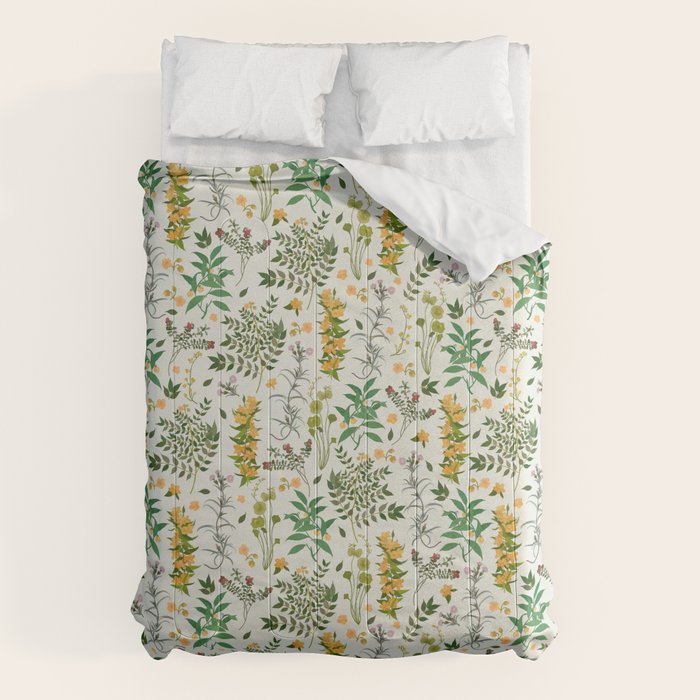 Vintage Wildflowers / Cozy Botanicals Comforter