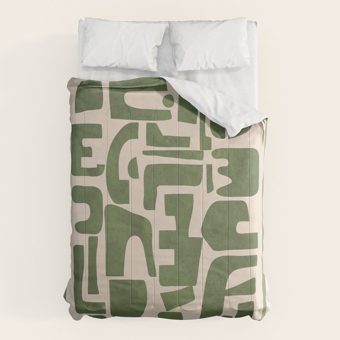Organic Contemporary Modern Shapes 03 Comforter