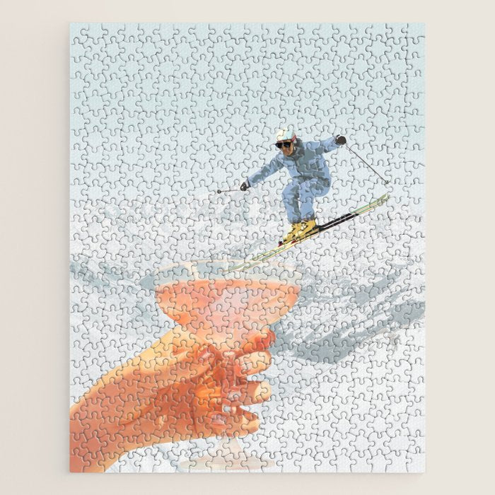 Apres Ski Cocktail Collage Winter Edition Jigsaw Puzzle