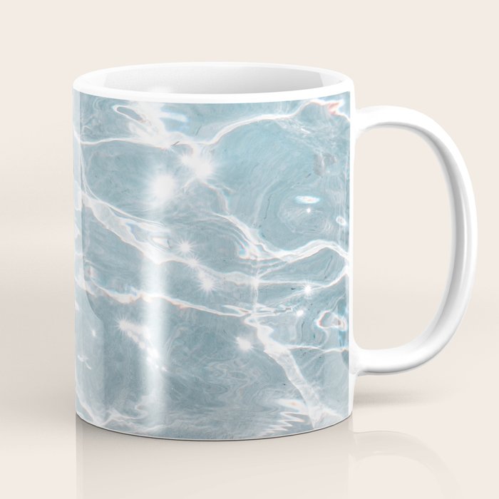 Crystal Clear Blue Water Photo Art Print | Crete Island Summer Holiday | Greece Travel Photography Coffee Mug
