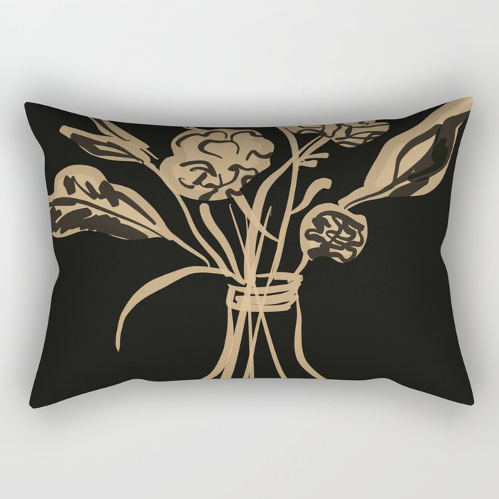 Minimalist Flowers In A Vase 5 Rectangular Pillow