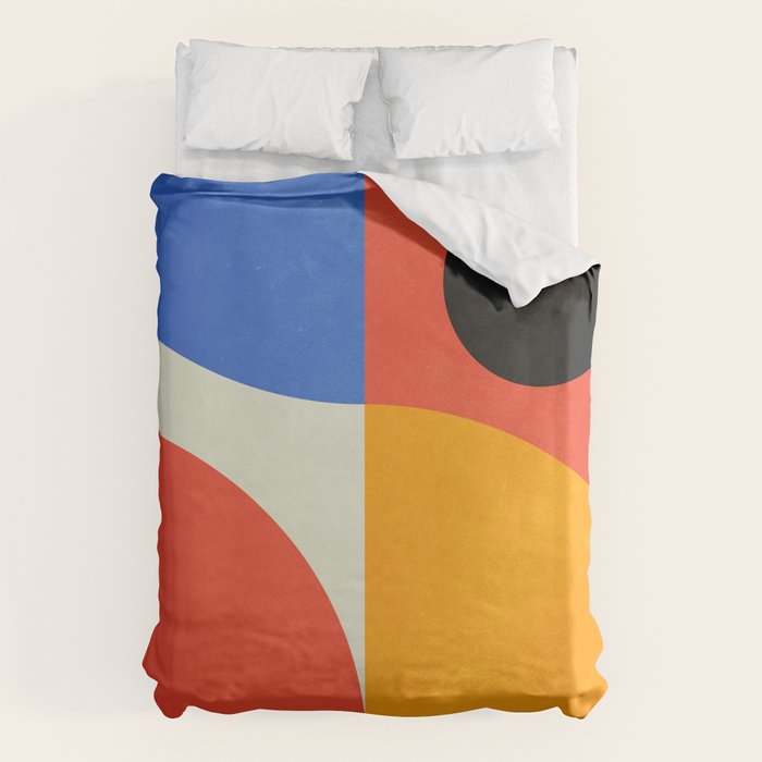 Bauhaus 07: Exhibition 1923 | Mid Century Series Duvet Cover