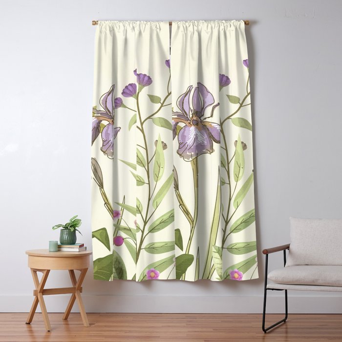Little Blooming Wildflowers Window Curtain