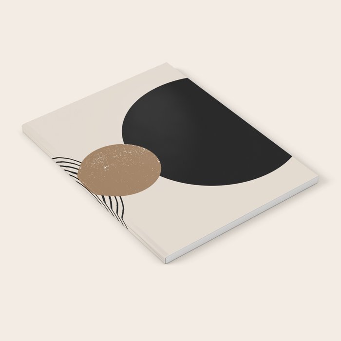 Mid Century Modern Abstract Art 10 Notebook