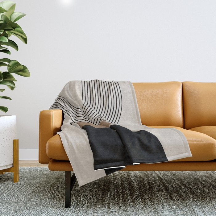 Mid Century Modern Abstract Art 10 Throw Blanket
