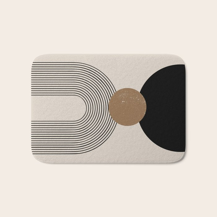 Mid Century Modern Abstract Art 10 Bath Mat