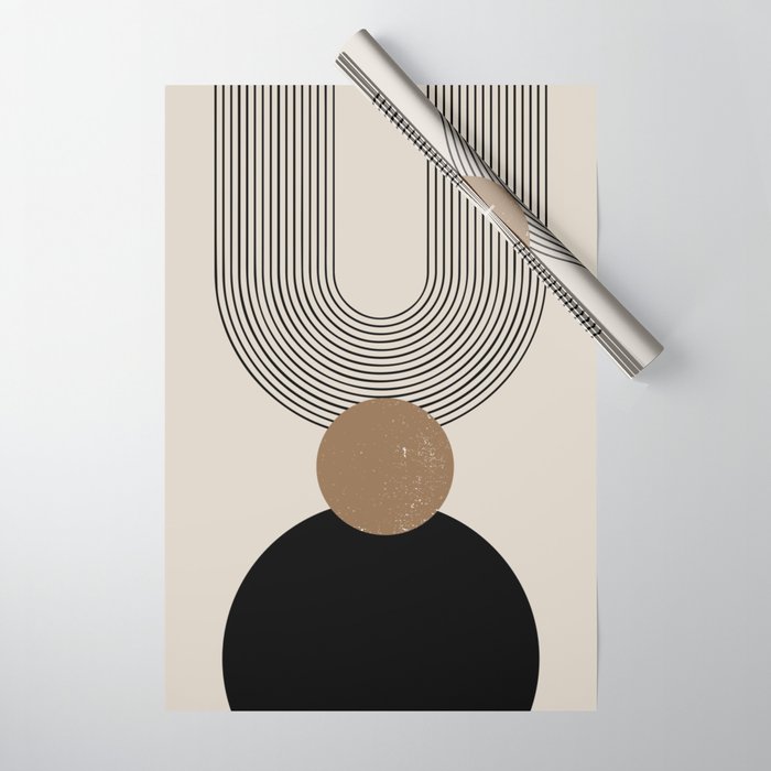 Mid Century Modern Abstract Art 10 Wrapping Paper