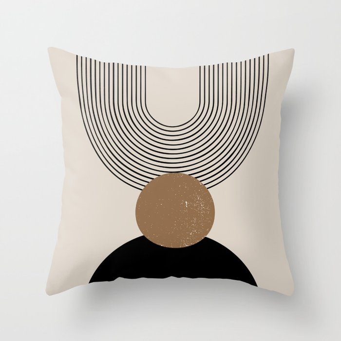 Mid Century Modern Abstract Art 10 Throw Pillow