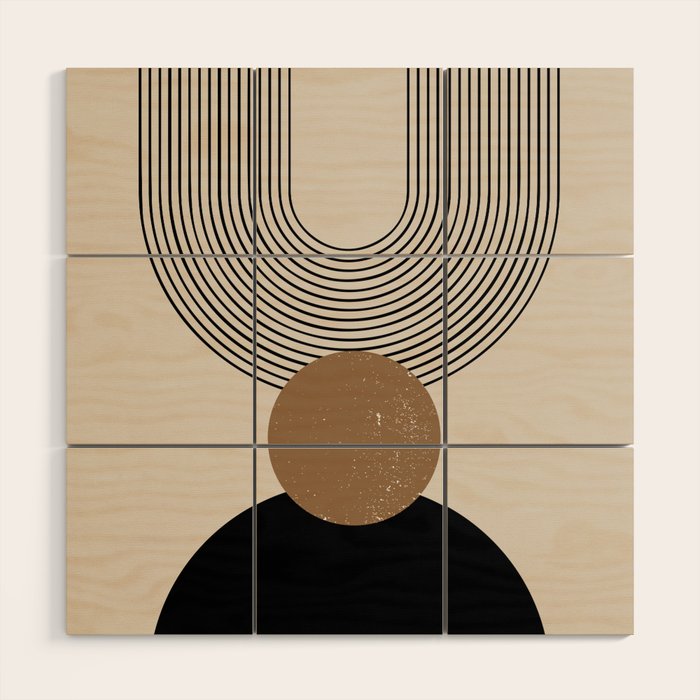 Mid Century Modern Abstract Art 10 Wood Wall Art