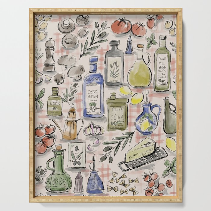 Cucina Italiana Food Recipe Serving Tray