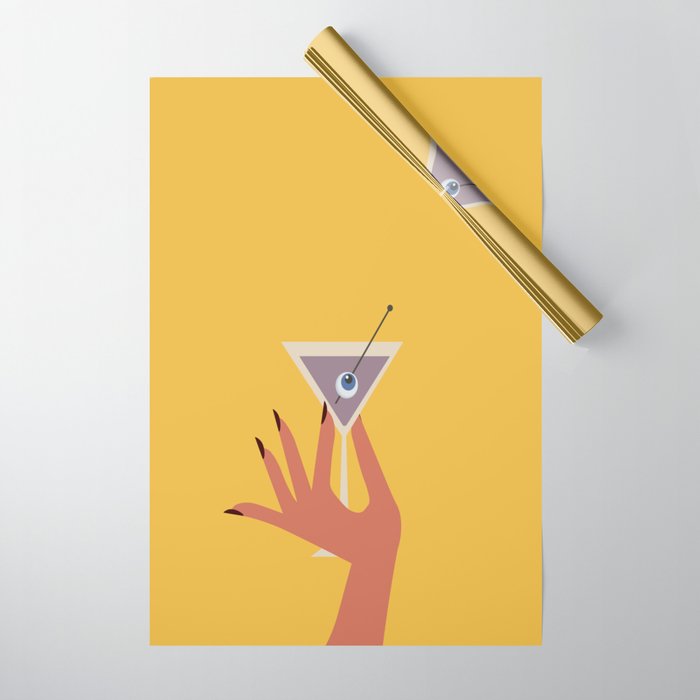 Vodka Martini - Boo Drink Wrapping Paper