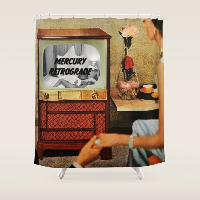 Spooky Mercury Retrograde Shower Curtain