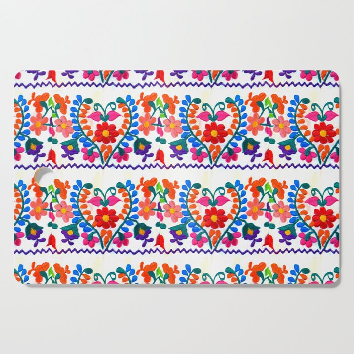 Mexican Fiesta Of Flowers  Cutting Board