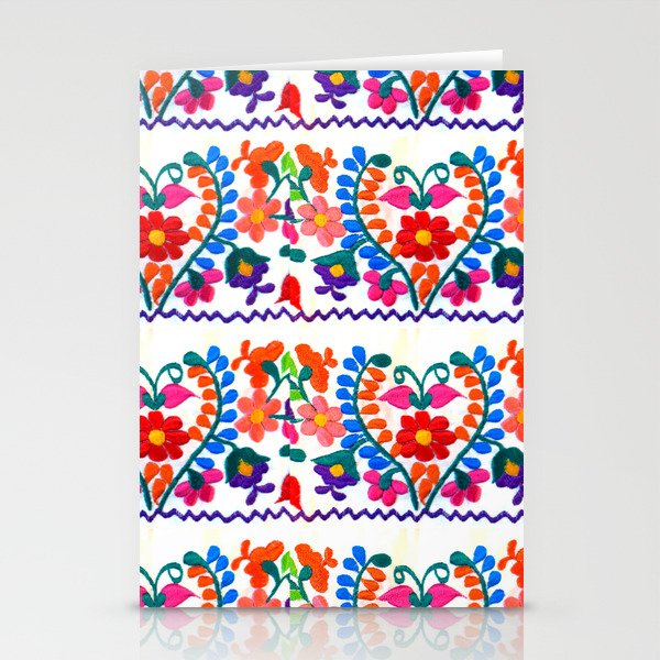 Mexican Fiesta Of Flowers  Stationery Card