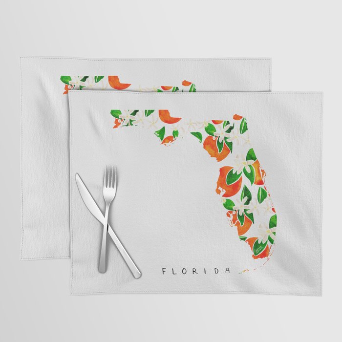 Florida State Flower - Orange Blossoms Placemat