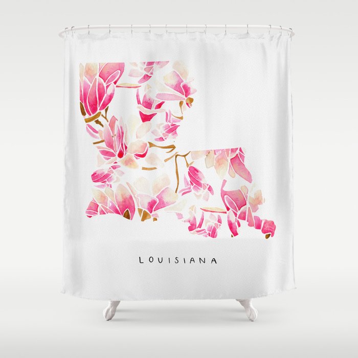 Louisiana State Flower - Magnolias Shower Curtain