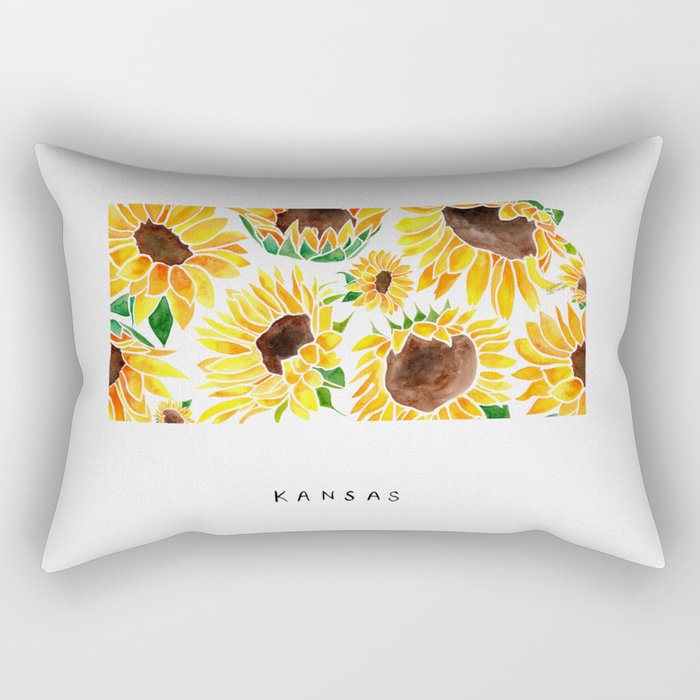 Kansas State Sunflowers Rectangular Pillow