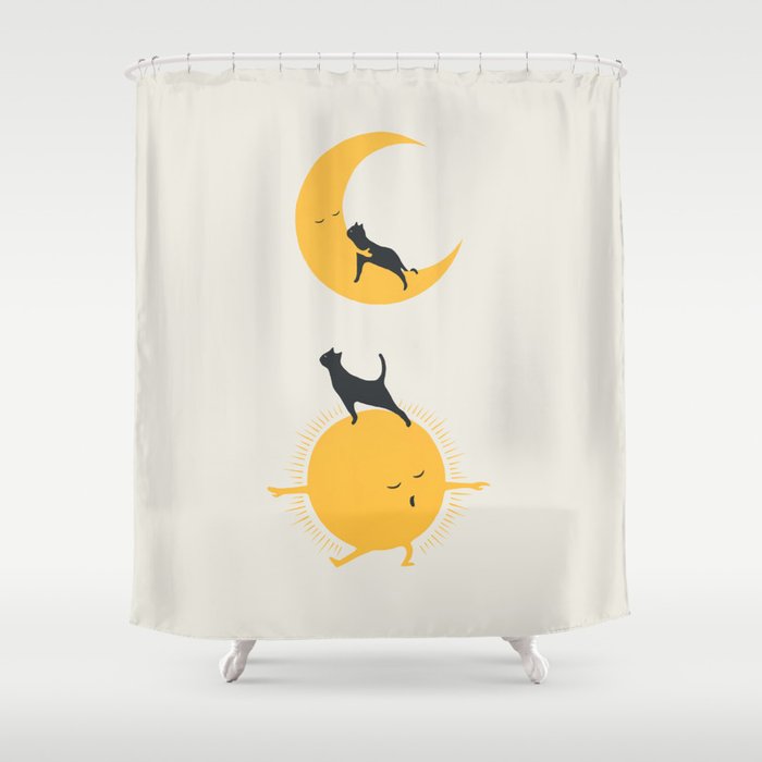 Good Meow'Ing 10 Good Night Hug Shower Curtain