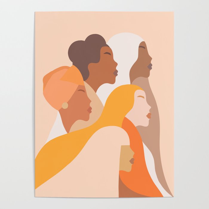 Girl Power - Strong WomenâS Portrait 1. Neutral Poster