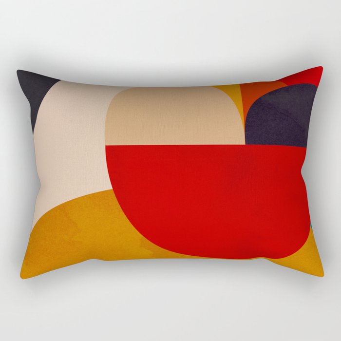 Modern Abstract Mid Century 2 Rectangular Pillow