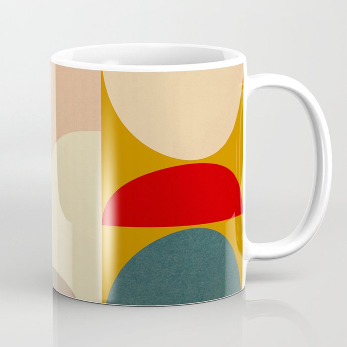 Modern Abstract Mid Century 3 Coffee Mug