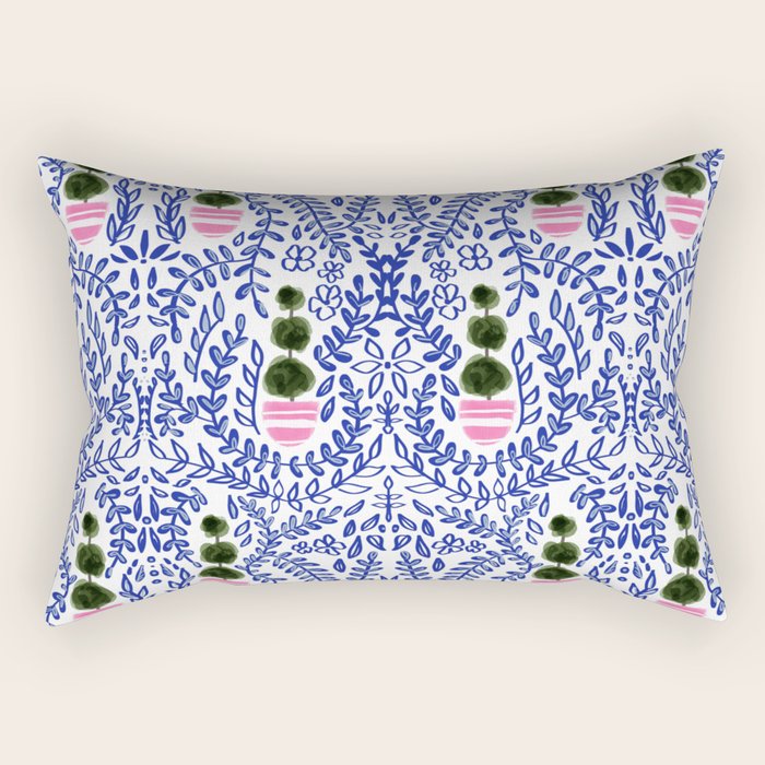 Southern Living - Chinoiserie Pattern Rectangular Pillow