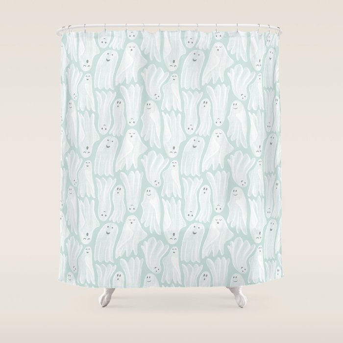 Gossamer Ghosts - Soft Blue Shower Curtain