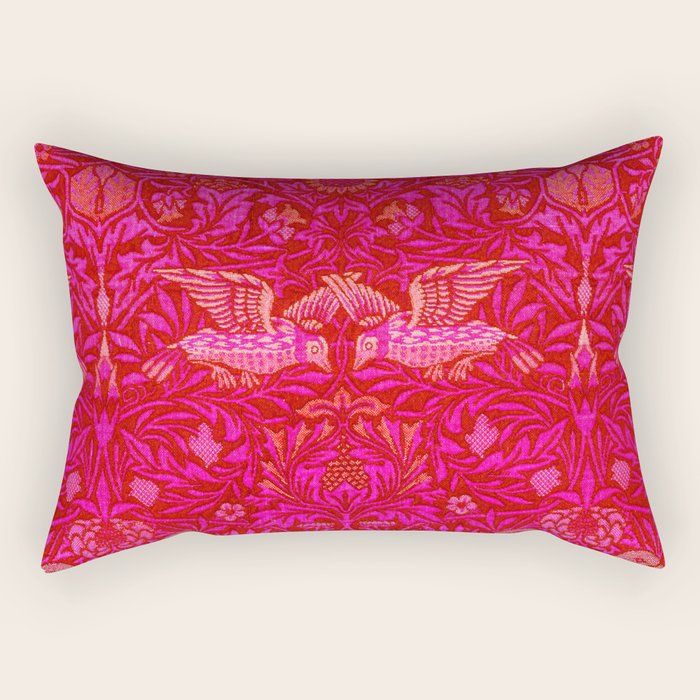 Indian Summer Rich Pink Rectangular Pillow