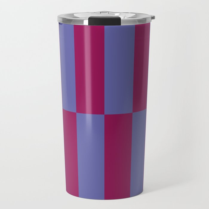 Strippy - Dark Orchid And Peri Travel Mug