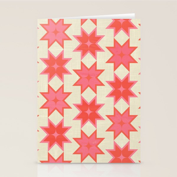 Celestial Winter Quilt Pattern Stationery Card