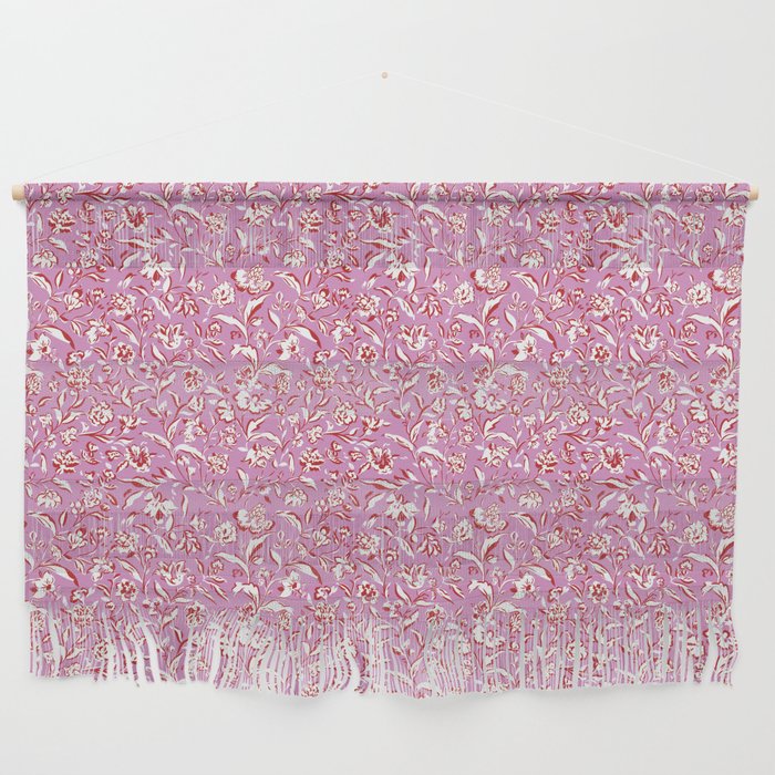 Painterly Florals - Red Orchid Wall Hanging