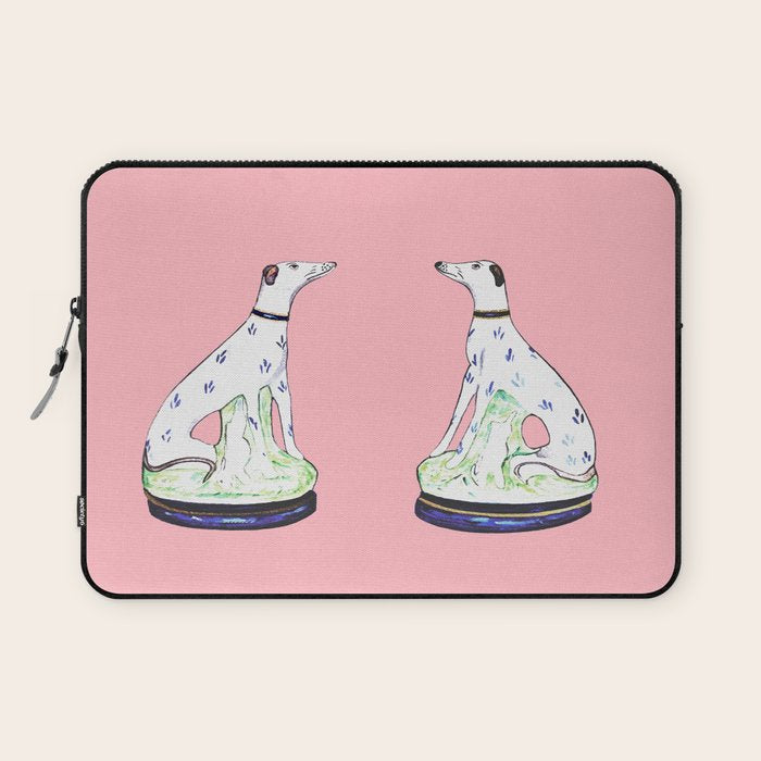 Staffordshire Greyhound Twins Laptop Sleeve