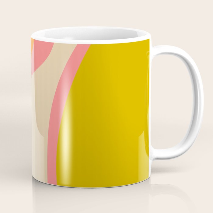 Abstract Composition Modern Blush Pink Coffee Mug