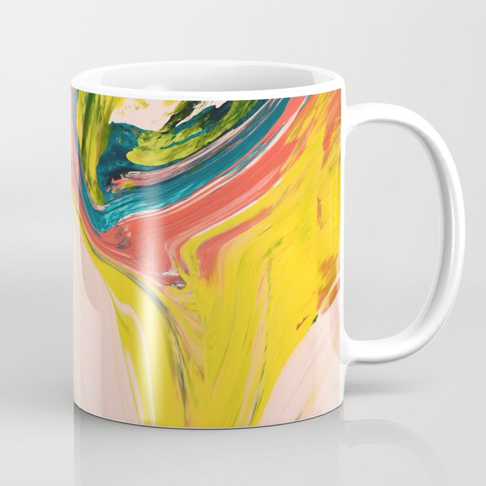 Revival: A Colorful Retro Painting By Alyssa Hamilton Art   Coffee Mug