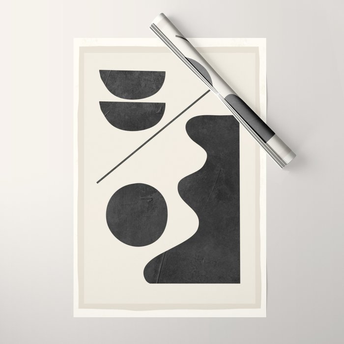 Modern Abstract Minimal Shapes 188 Wrapping Paper