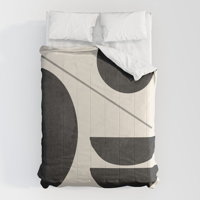 Modern Abstract Minimal Shapes 187 Comforter