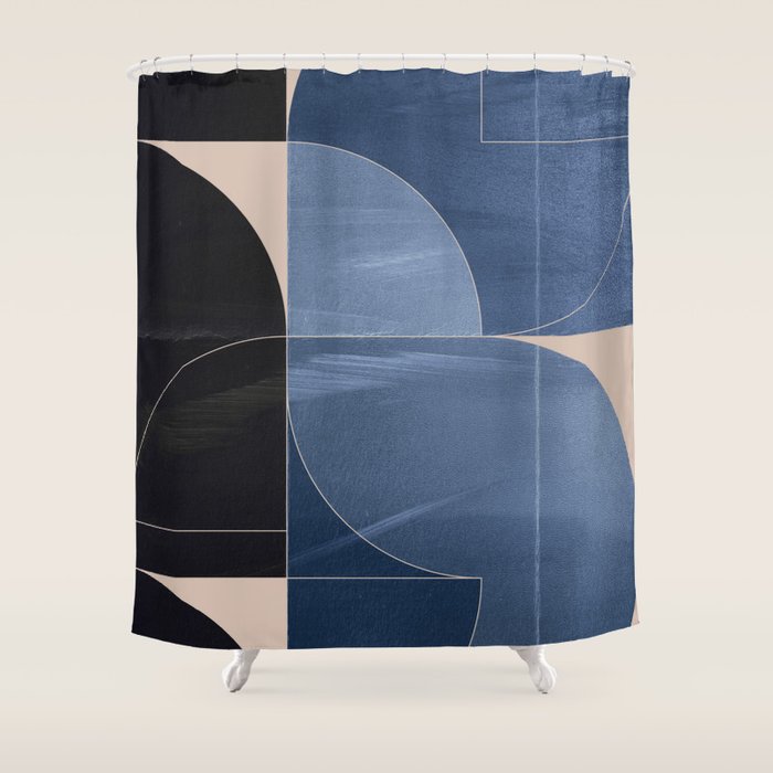 Minimal Geometric Shapes 218 Shower Curtain