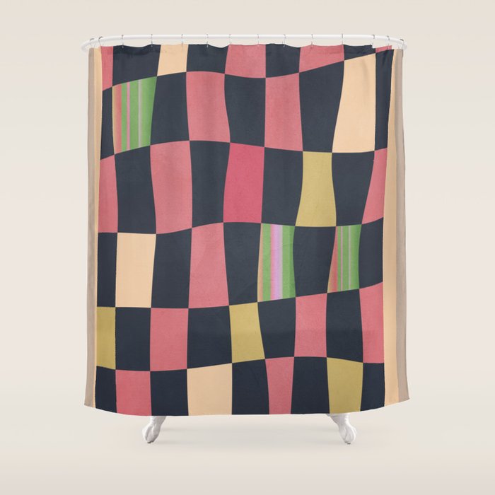 Geometric Abstraction 241 Shower Curtain