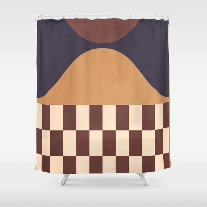 Geometric Abstraction 262 Shower Curtain