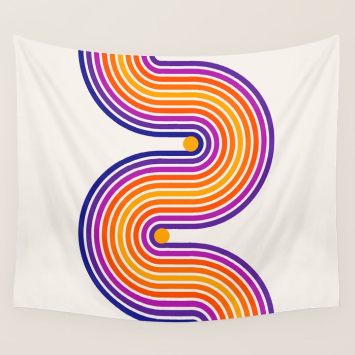 The Groove: Retro 80s Edition Wall Tapestry