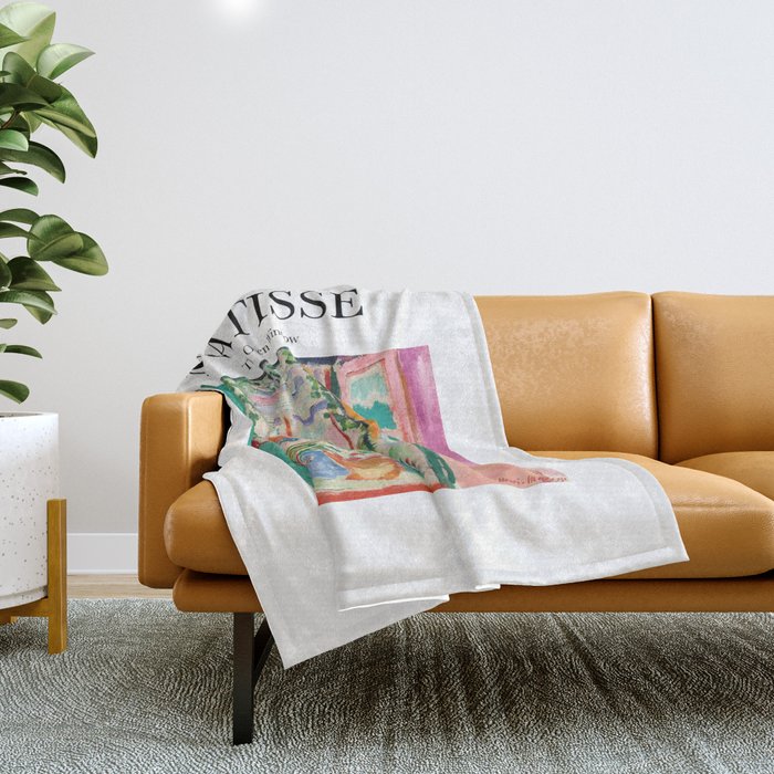 The Open Window By Henri Matisse - Artwork Design Throw Blanket