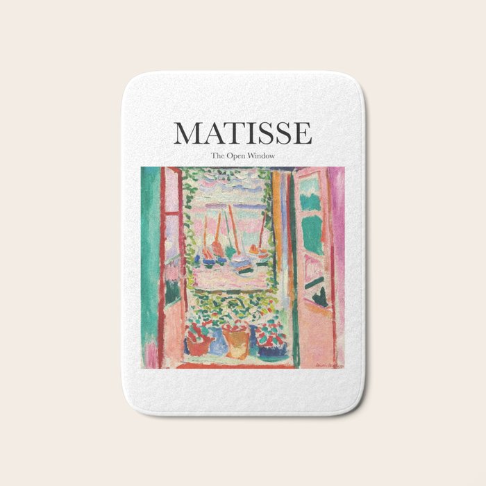 The Open Window By Henri Matisse - Artwork Design Bath Mat