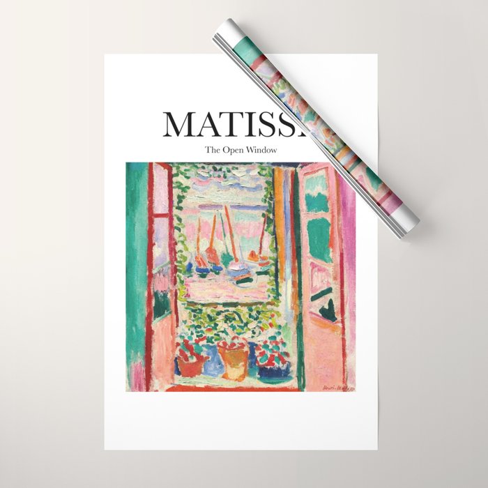 The Open Window By Henri Matisse - Artwork Design Wrapping Paper