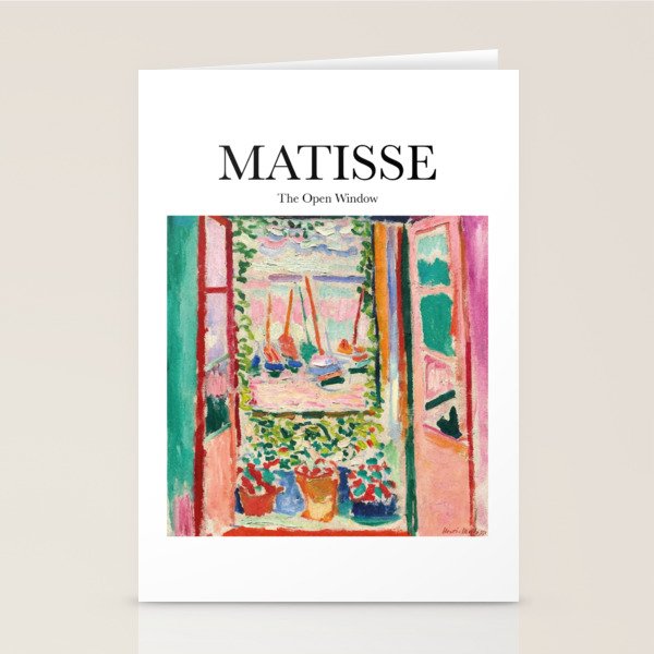 The Open Window By Henri Matisse - Artwork Design Stationery Card