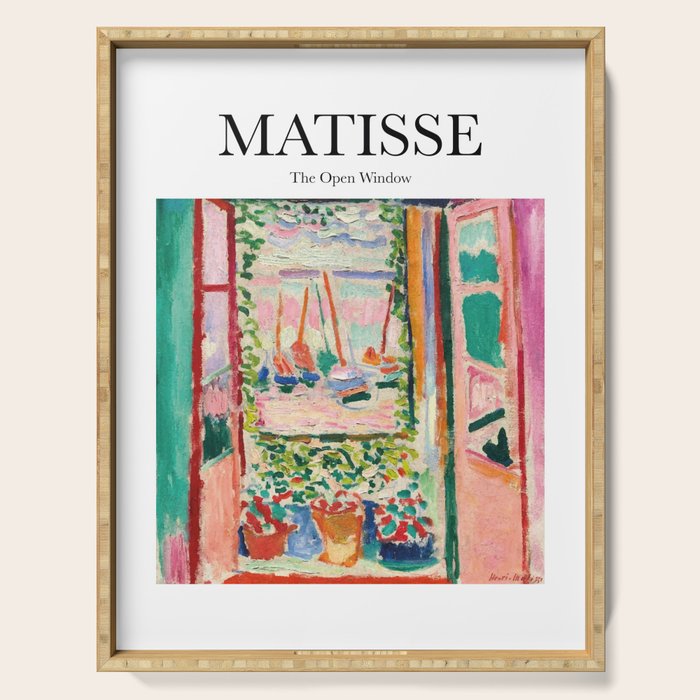 The Open Window By Henri Matisse - Artwork Design Serving Tray