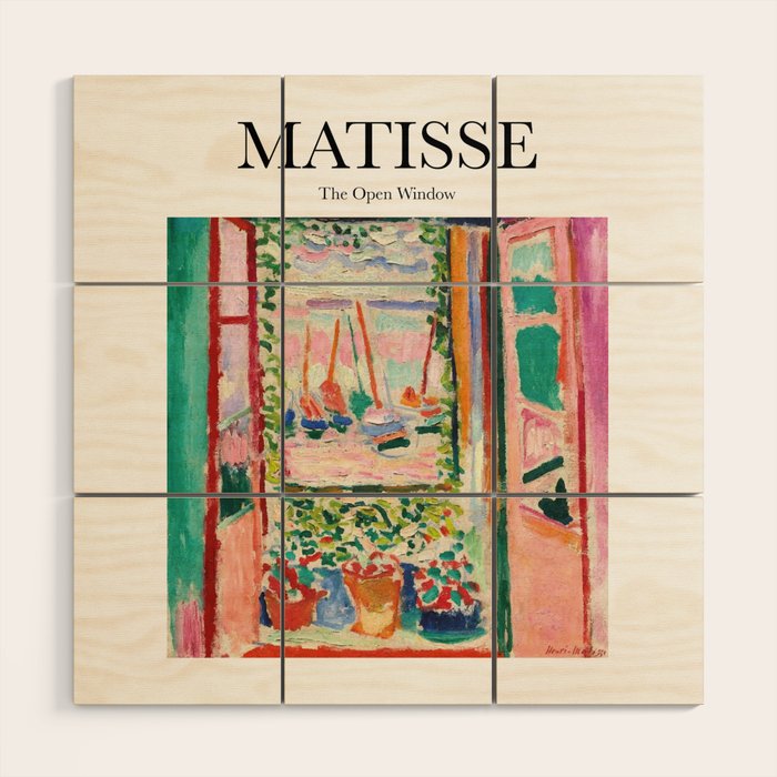 The Open Window By Henri Matisse - Artwork Design Wood Wall Art