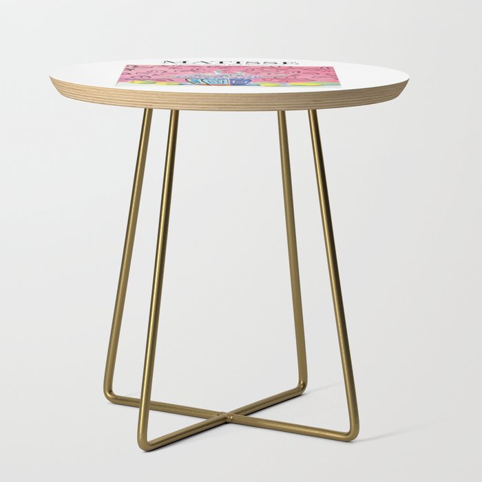 Lemons Against Pink Background By Henri Matisse - Artwork Design Side Table