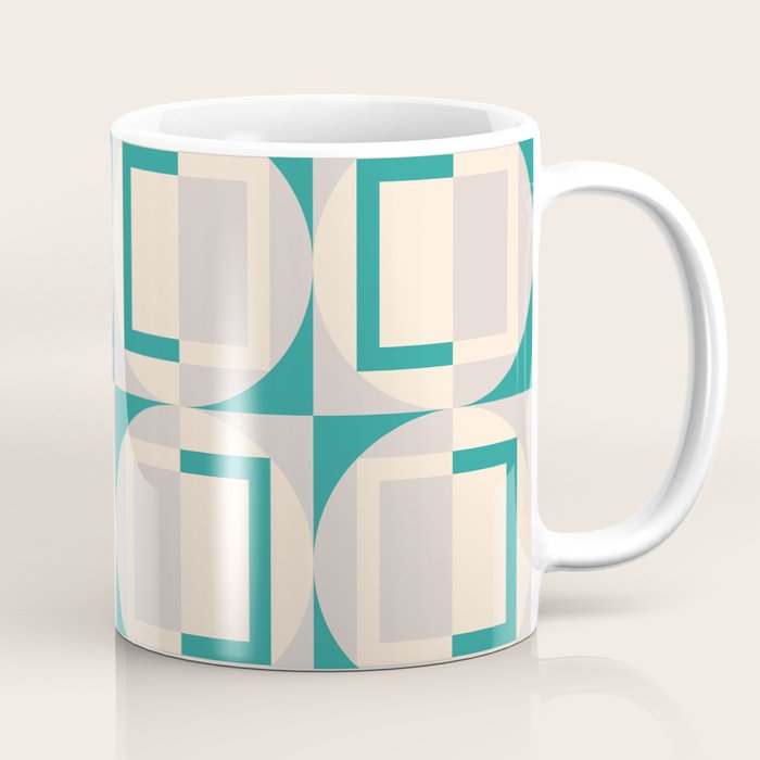 Mid Century Modern Geometric Fusion Coffee Mug