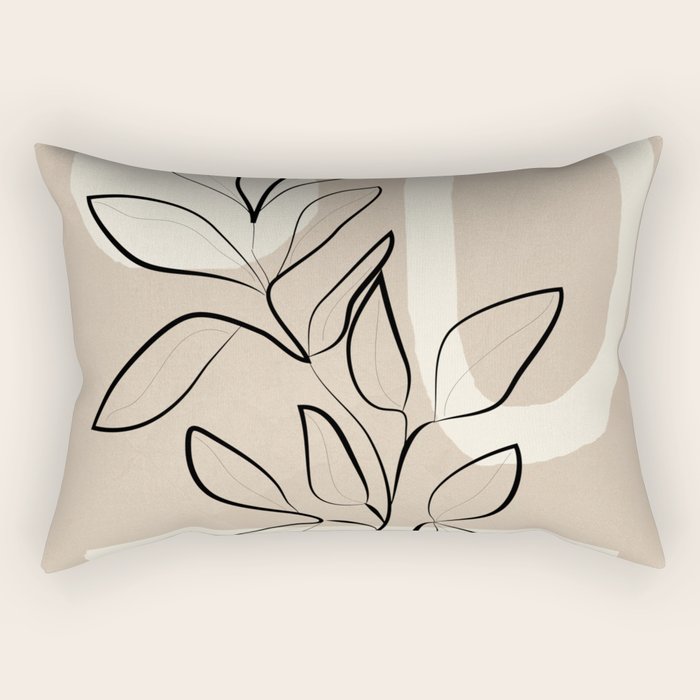 Abstract Minimal Plant 7 Rectangular Pillow