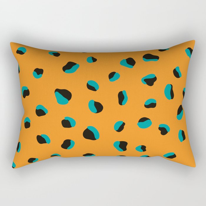 Funky Cheetah Animal Print Rectangular Pillow